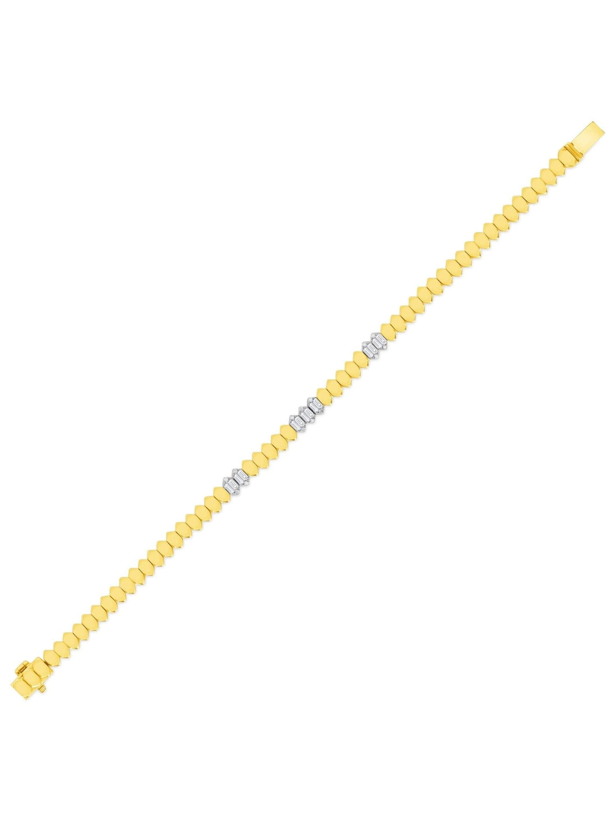 Geometric Diamond Bracelet 14K - LeMel