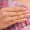 Gold script name necklaces