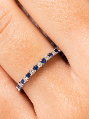 Gracie Ring - Blue Sapphire 14K