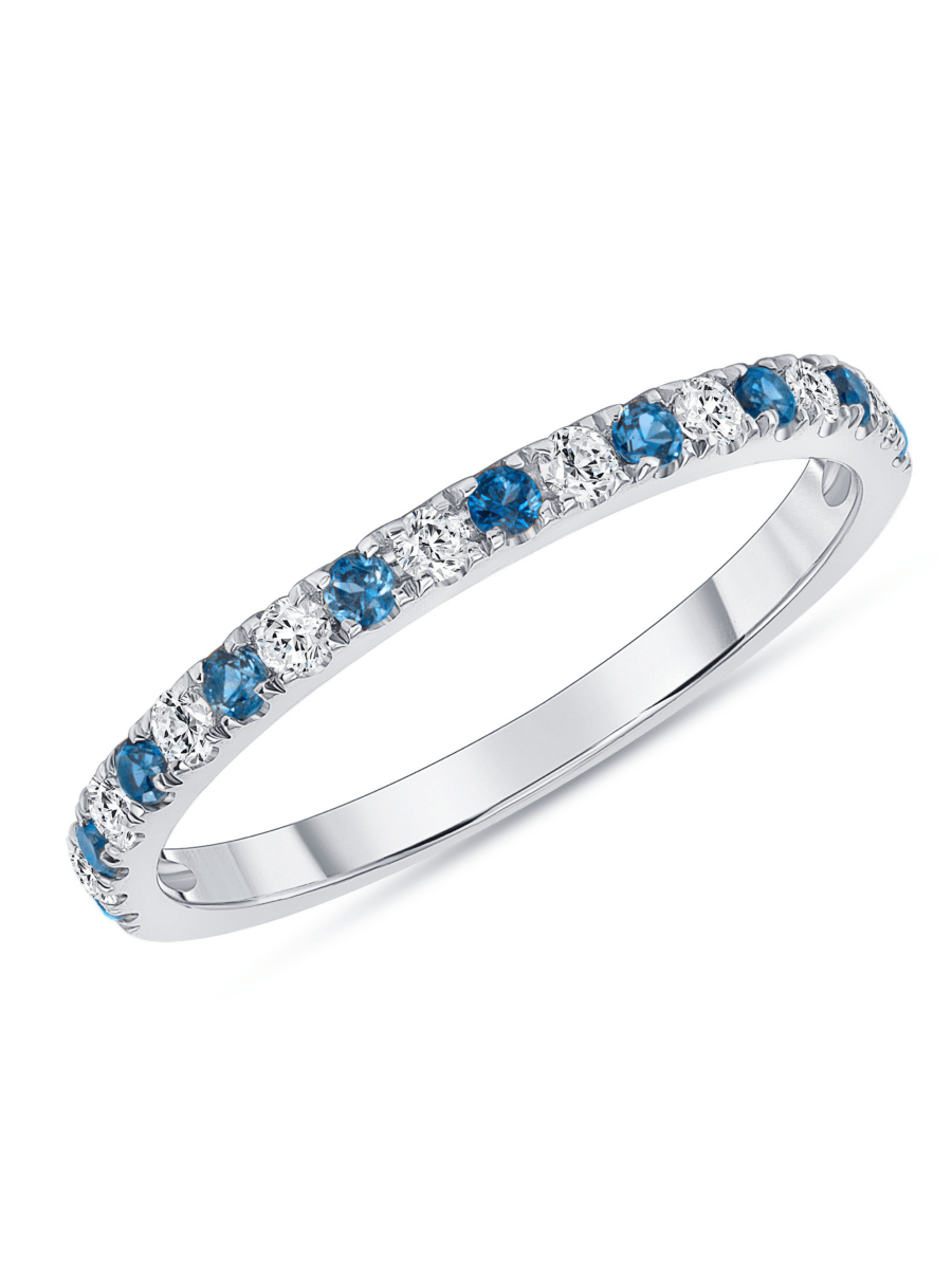 Gracie Ring Blue Sapphire 14K - LeMel