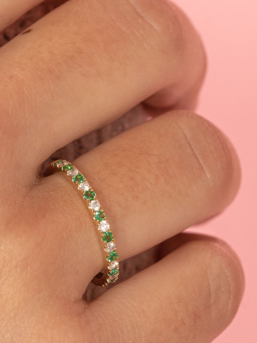 Gracie Ring Emerald 14K - LeMel