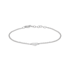 Hallie Diamond Single Heart Bracelet 14K - LeMel