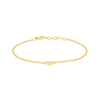 Hallie Diamond Single Heart Bracelet 14K - LeMel