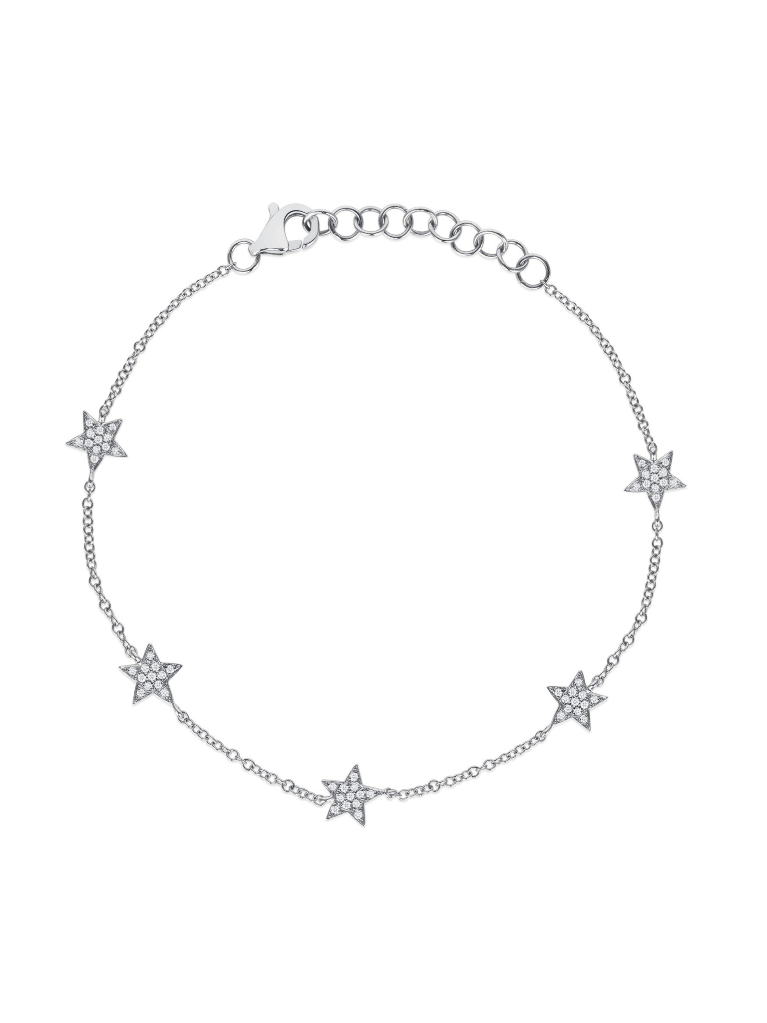 Hallie Diamond Star Bracelet 14K - LeMel