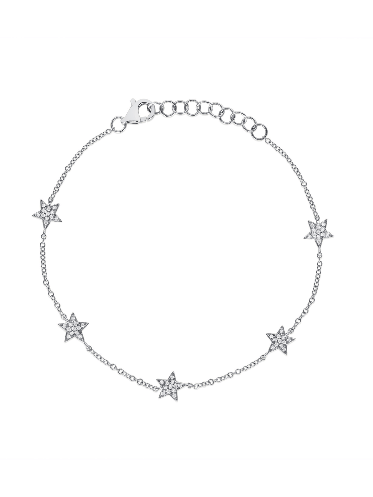 Hallie Diamond Star Bracelet 14K - LeMel