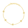 Hallie Diamond Star Bracelet 14K - LeMel