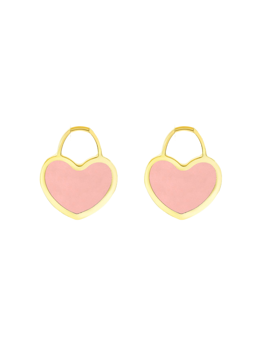 Heart Huggie Charm 14K - LeMel