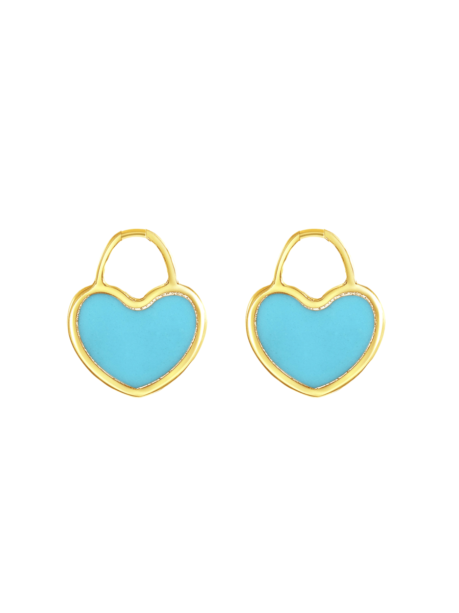 Heart Huggie Charm 14K - LeMel