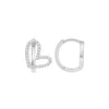 Hailey Heart Huggie Earrings 14K - LeMel
