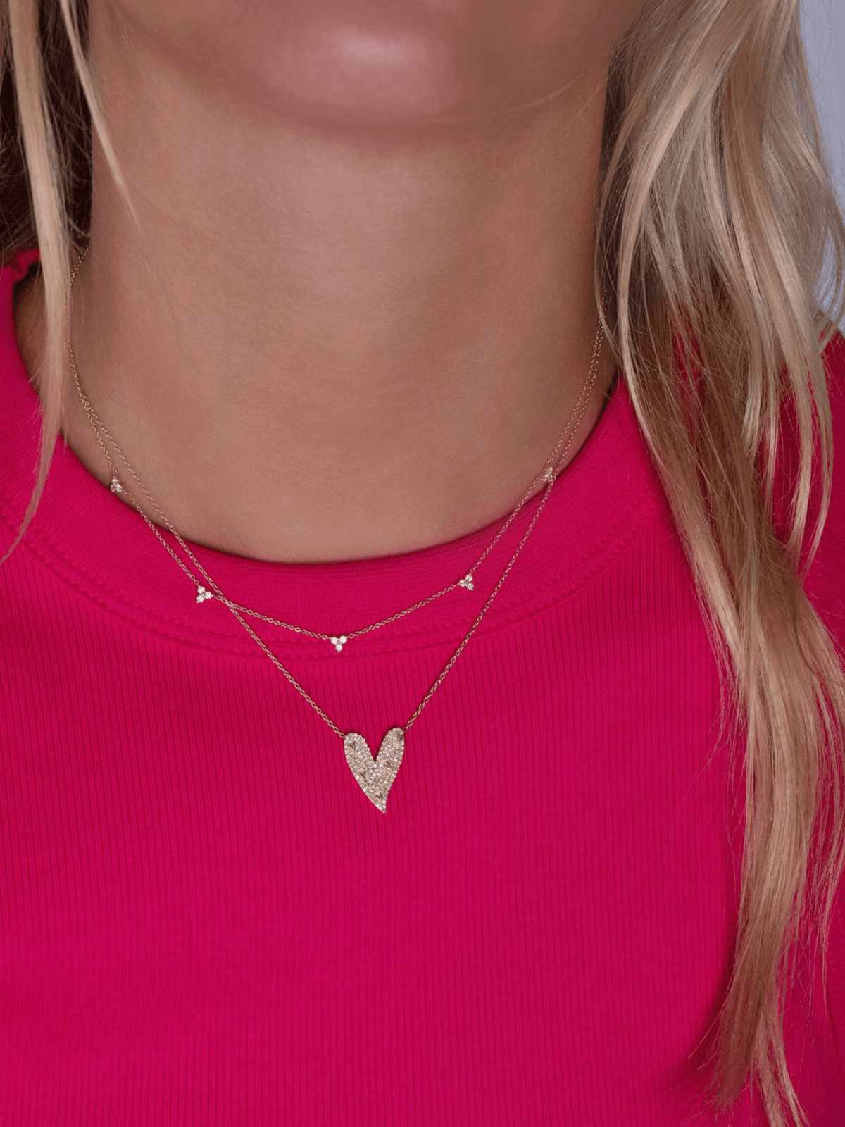 Heidi Heart Necklace 14K - LeMel
