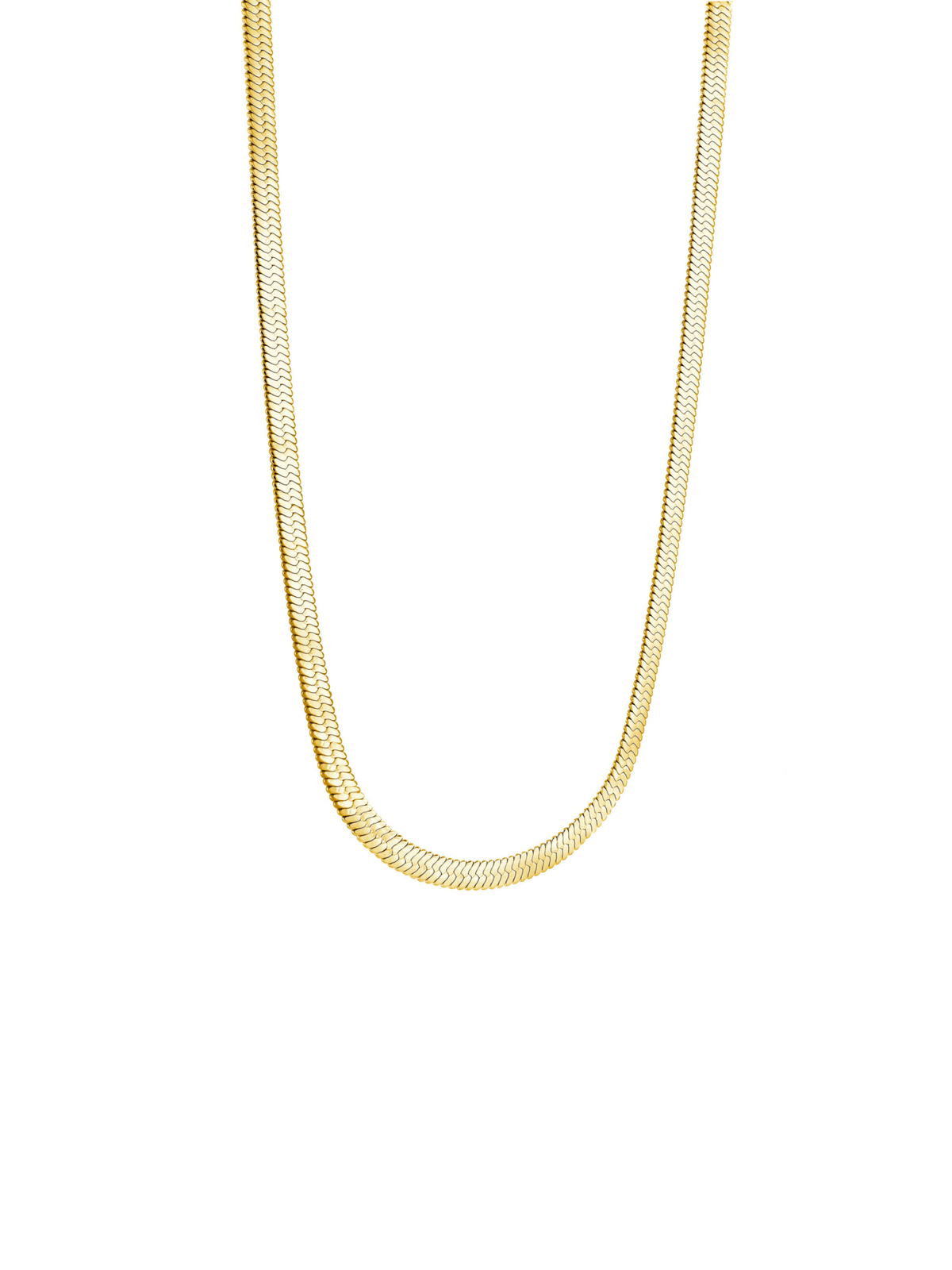 Herringbone 4mm Chain Necklace - LeMel