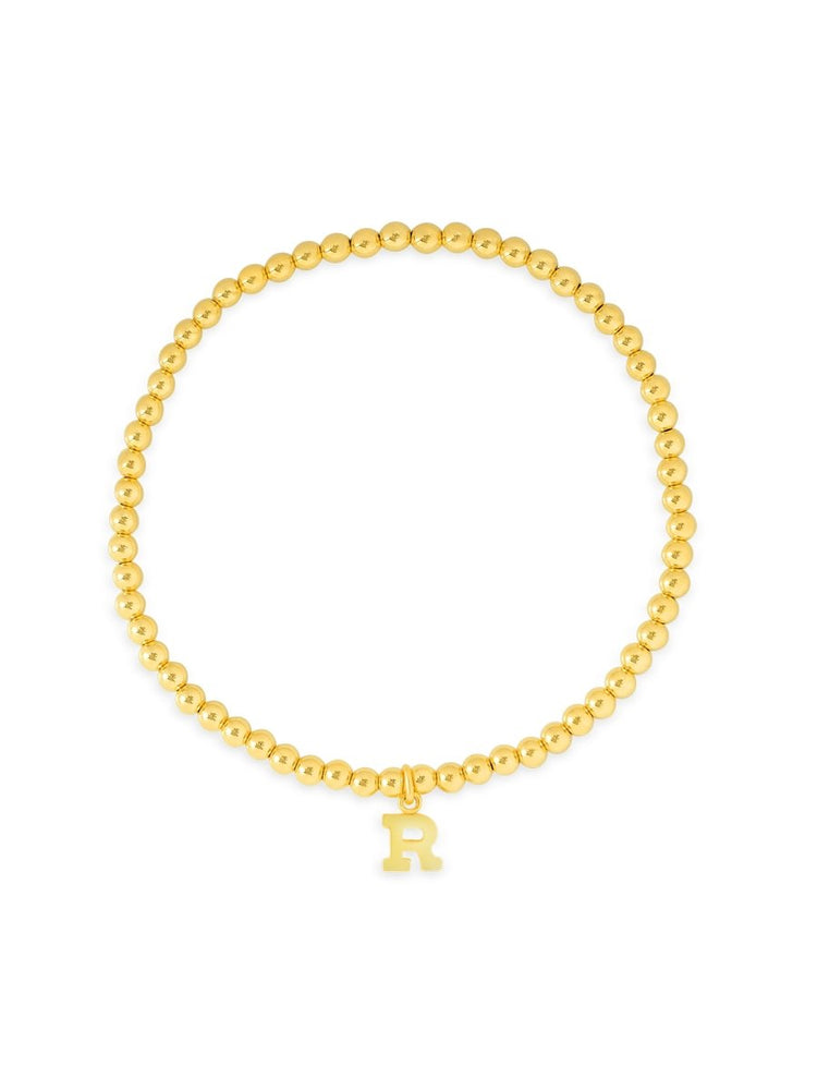 Dainty Initial Bracelet 14K Gold - 4 Letters