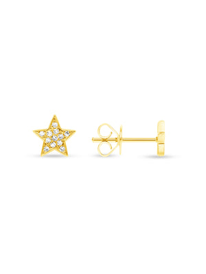 Jess Mini Star Stud Earring 14K
