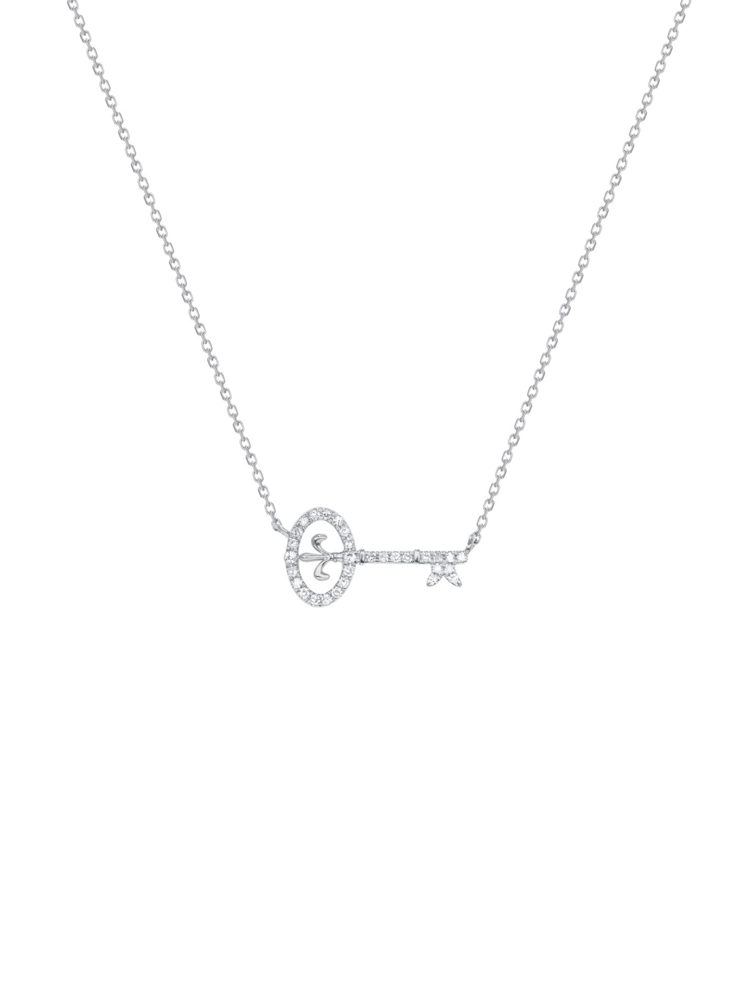 Key Diamond Necklace 14K - LeMel