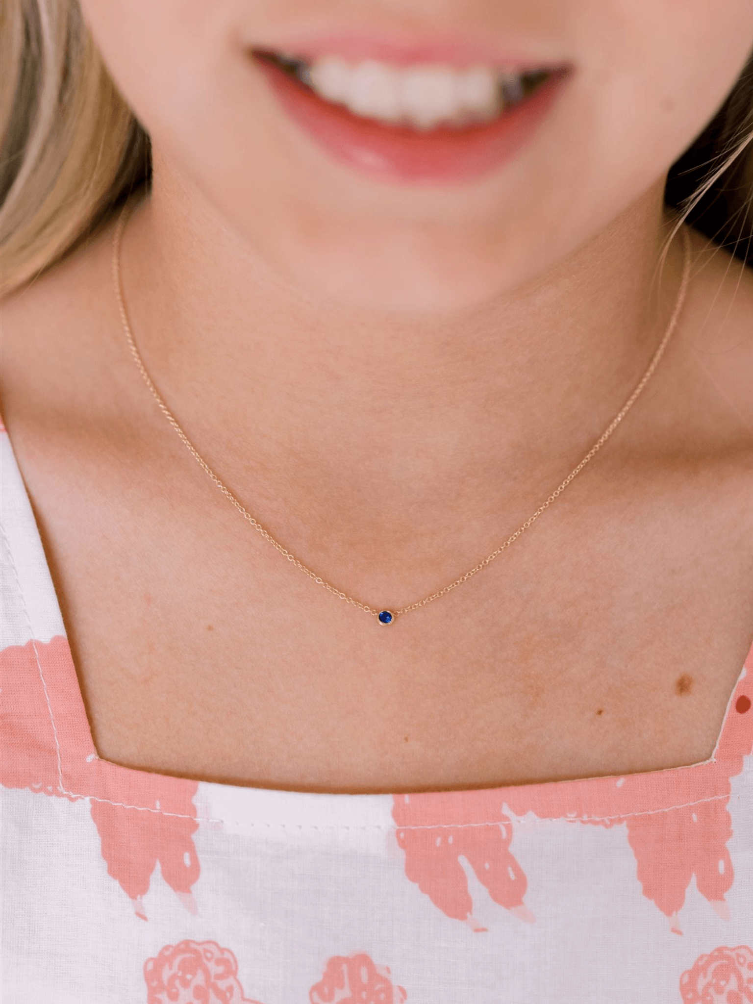 Little people 2025 birthstone necklace