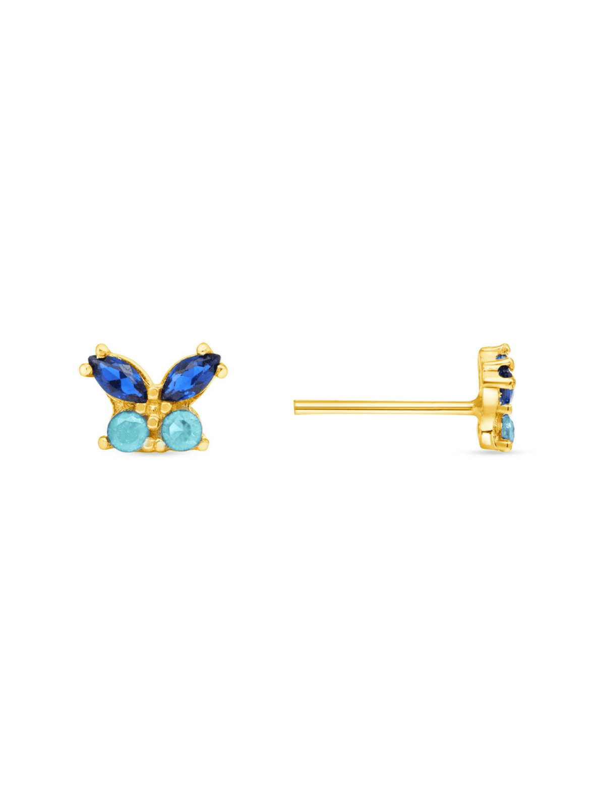 Kid Butterfly Stud Earrings 14K - LeMel