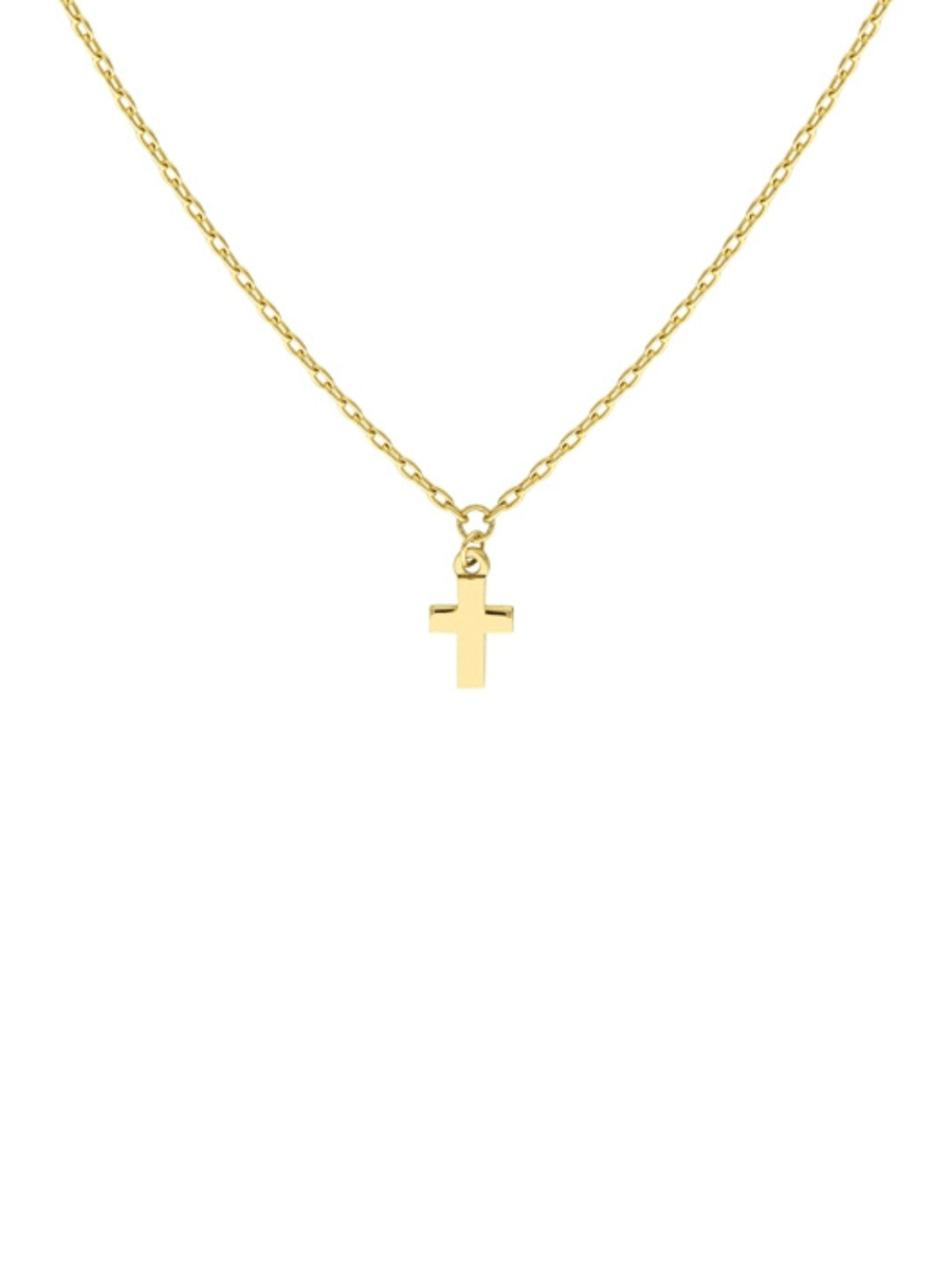 Kid Cross Necklace 14K - LeMel
