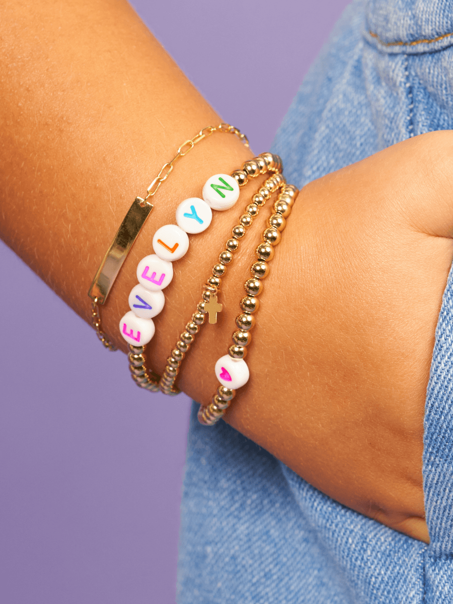 Personalized Name Bracelet for Kids, Personalized Name Bracelet for Girls,  Jewelry for Kids, Beaded Bracelets for Girls, Gifts for Kids –  Mackenzie-Boutique