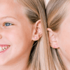Kid Enamel Pink Star Stud Earring 14K - LeMel