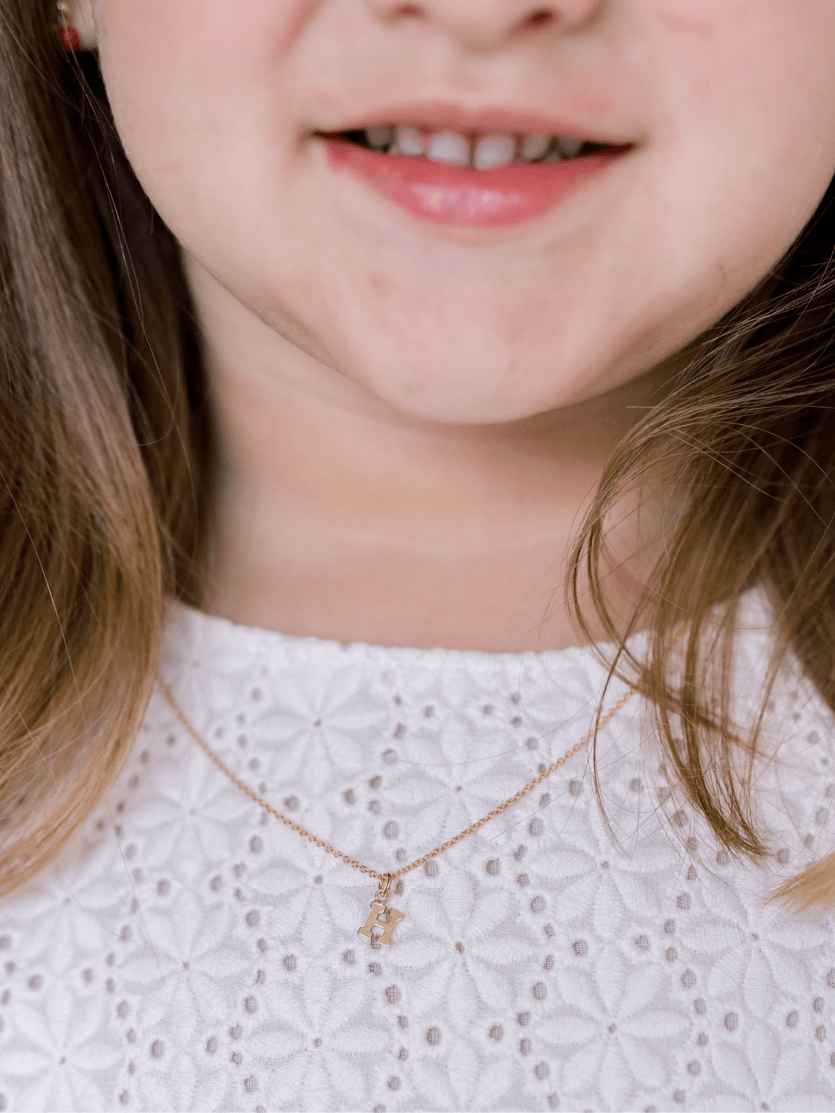 Kid Initial Everyday Necklace - LeMel