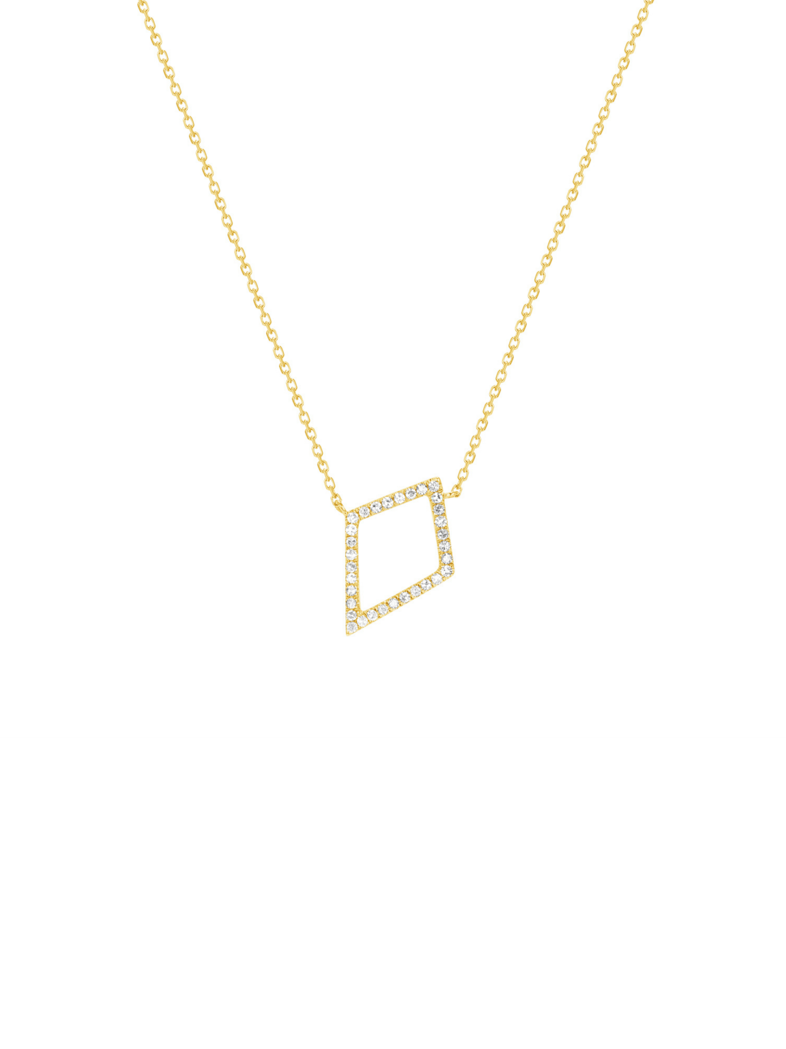 Kite Diamond Necklace 14K - LeMel