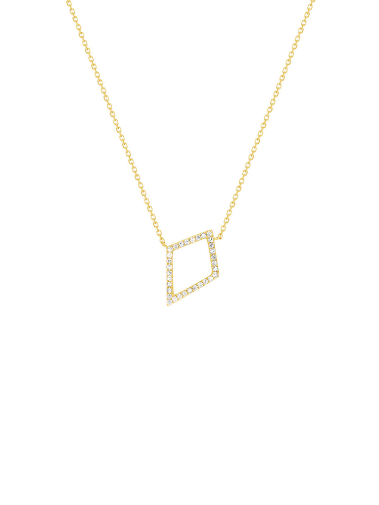 Kite Diamond Necklace 14K