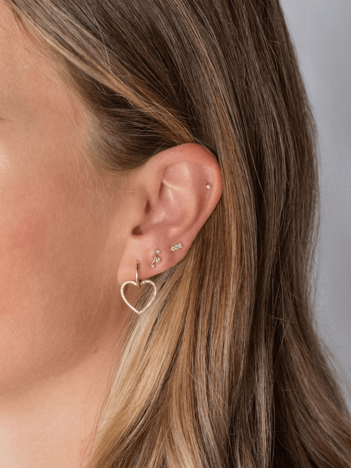 Leah Climber Stud Earring 14K - LeMel