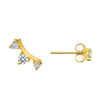 Leah Climber Stud Earring 14K - LeMel