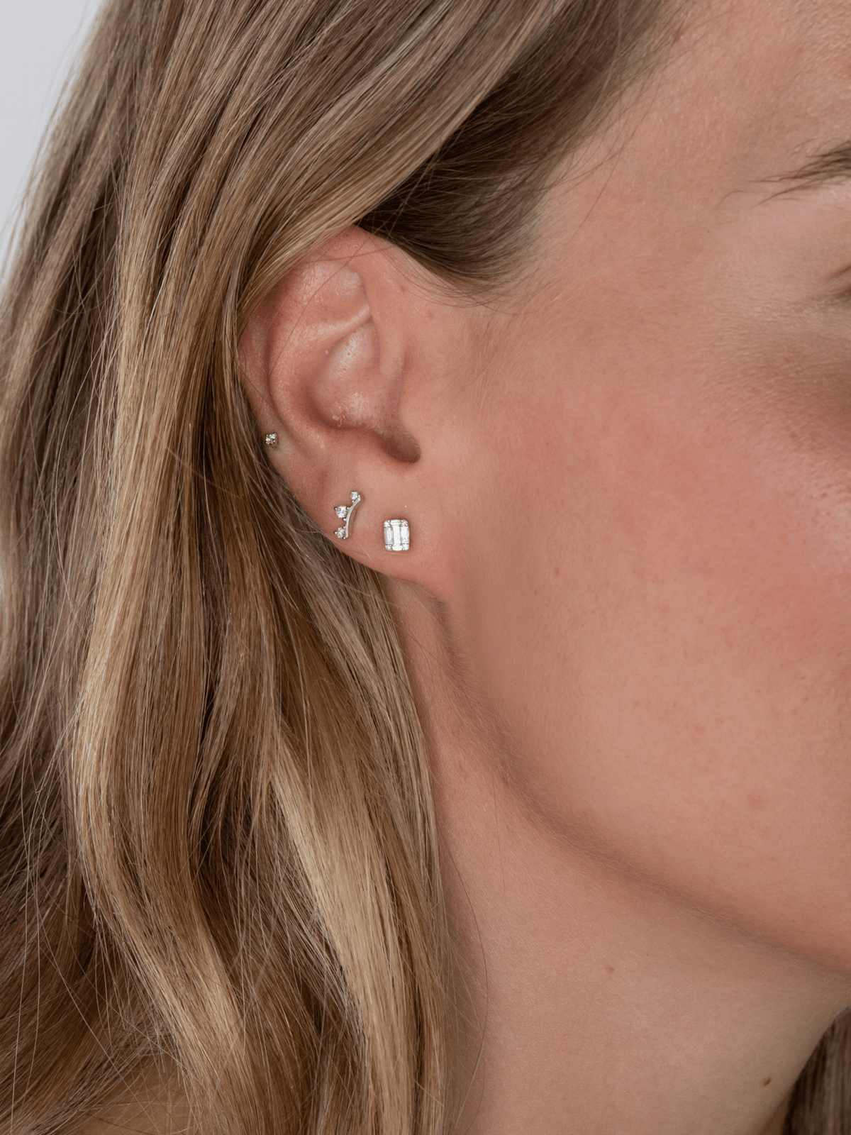 Leah Climber Stud Earring 14K - LeMel