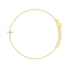 Diamond Cross Bracelet 14K - LeMel