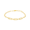 Lisa Diamond Paperclip Bracelet 14K - LeMel