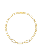 Lisa Diamond Paperclip Bracelet 14K - LeMel