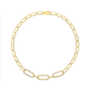 Lisa Diamond Paperclip Bracelet 14K - LeMel