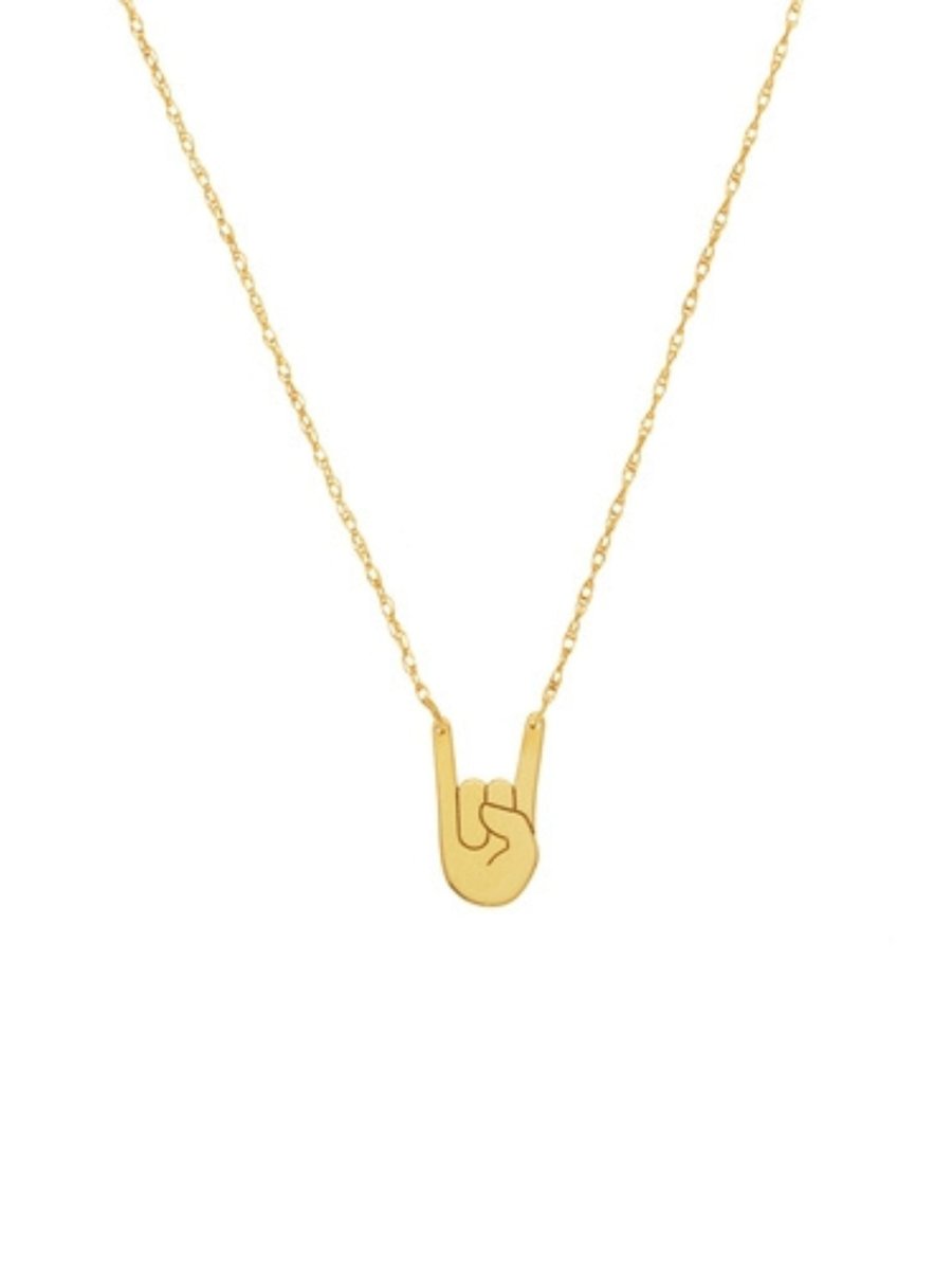 Longhorn Necklace 14K - LeMel