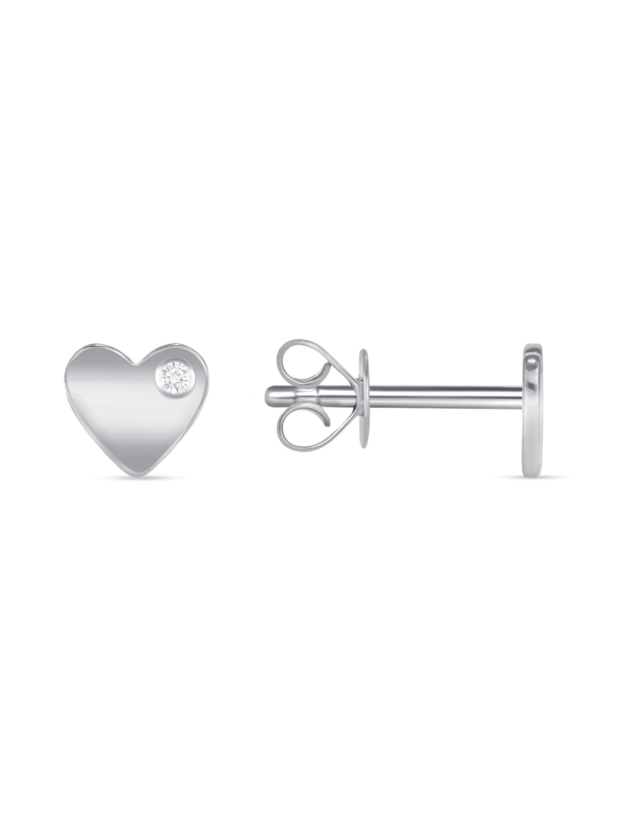 Maddie Heart Earrings 14K - LeMel