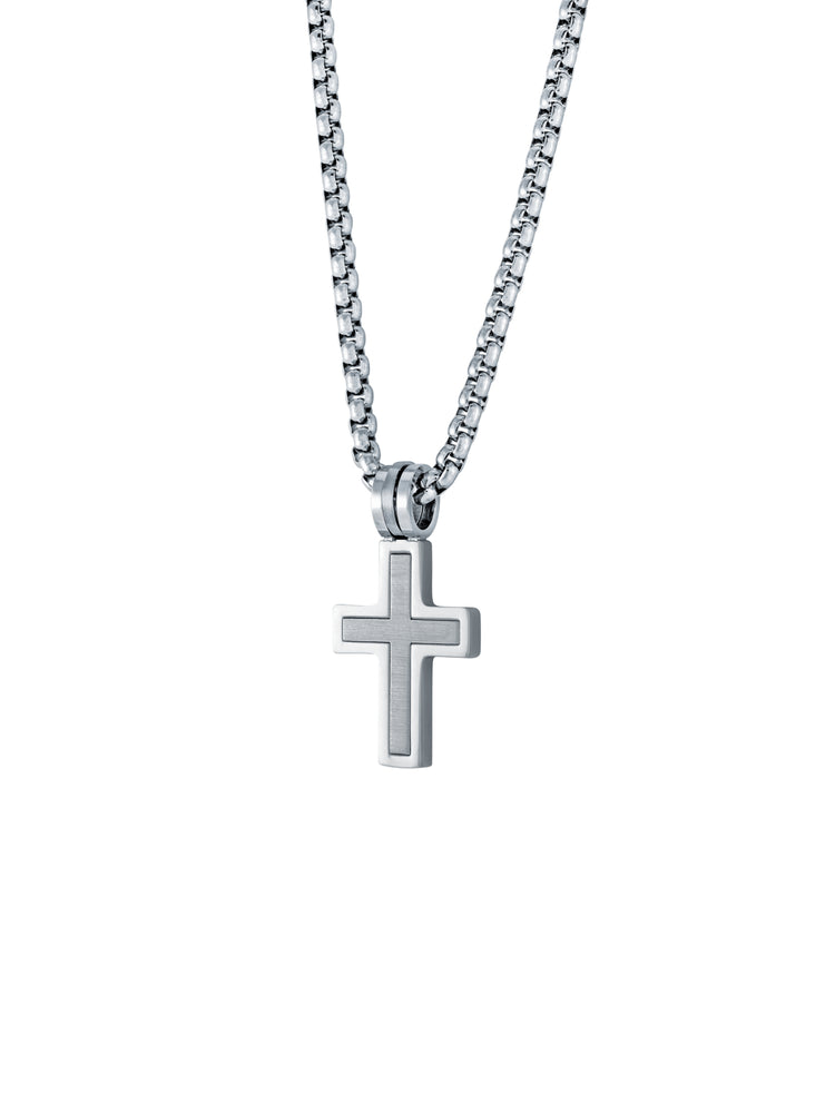 Boys Cross Box Chain Necklace