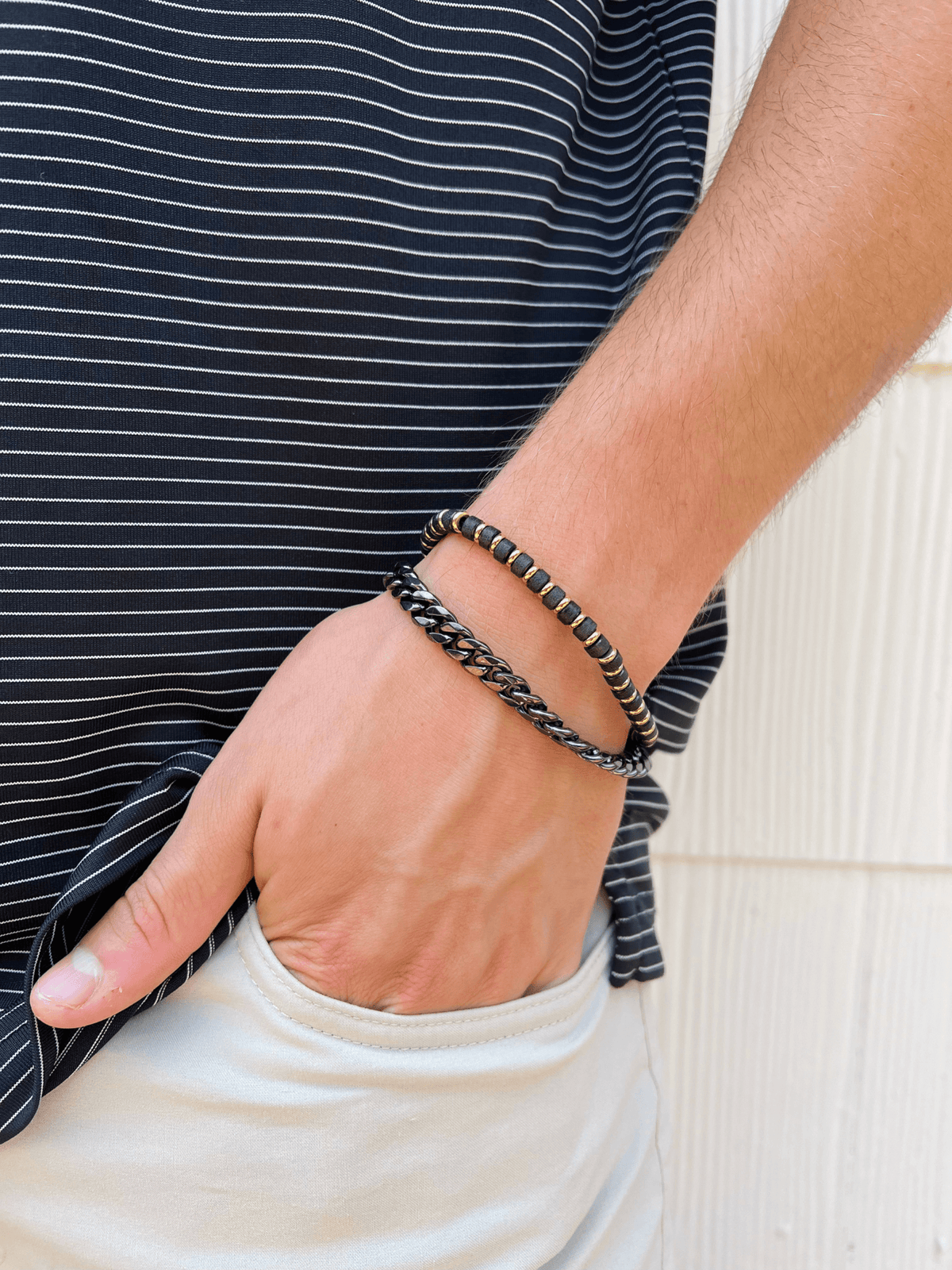Men's Stainless Steel Bracelet Set - LeMel