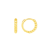 Mini Beaded Huggie Earring 14K - LeMel