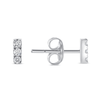 Mini Diamond Bar Stud Earring 14K - LeMel