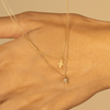 Mini Diamond Cross Necklace 14K - LeMel