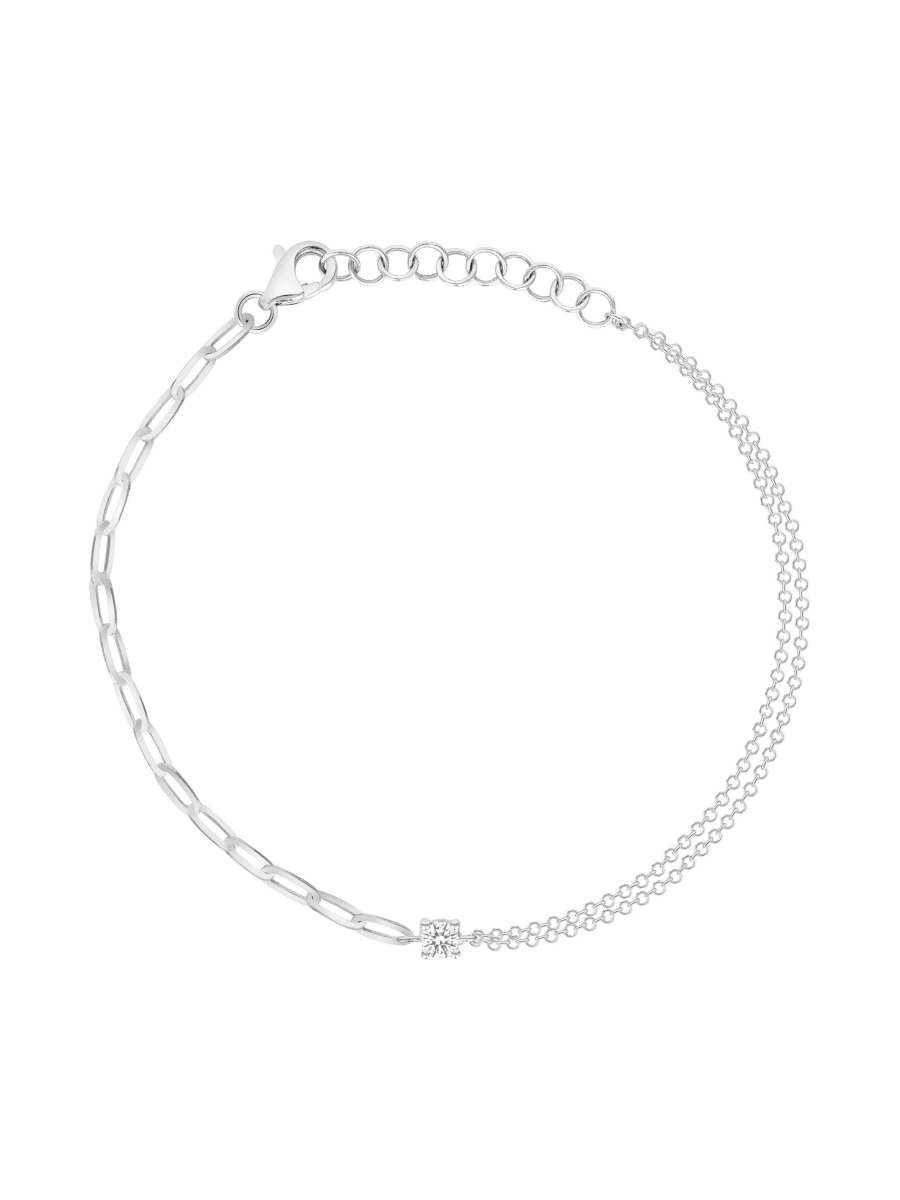 Diamond Curb Chain Bracelet — EF Collection®