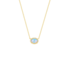 Opal and Diamond Necklace 14K - LeMel
