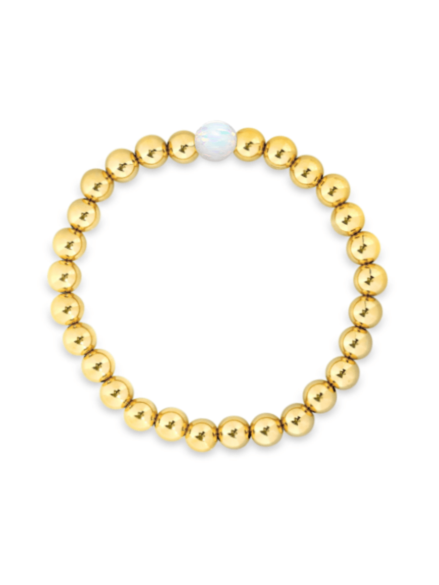 Opal Everyday Stretch Bracelet - 6mm - LeMel