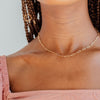Gold chain paperclip necklace
