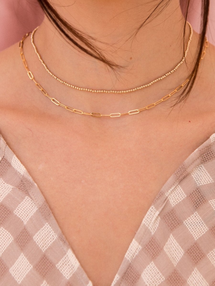 Paperclip 'S' Chain Necklace - LeMel