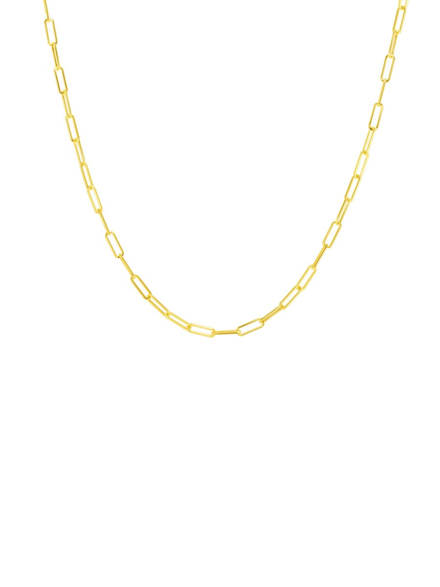 Paperclip 'XS' Chain Necklace 14K - LeMel