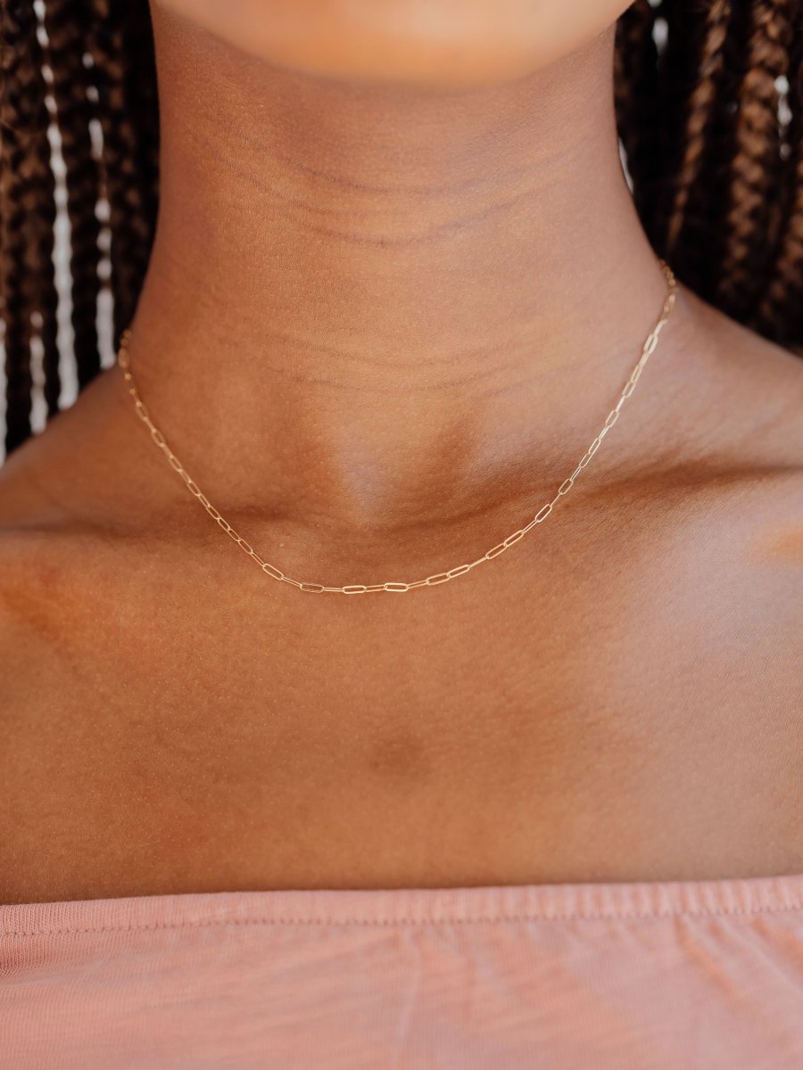 Paperclip 'XS' Chain Necklace - LeMel