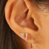 Pink Ombre Stud Earring 14K - LeMel