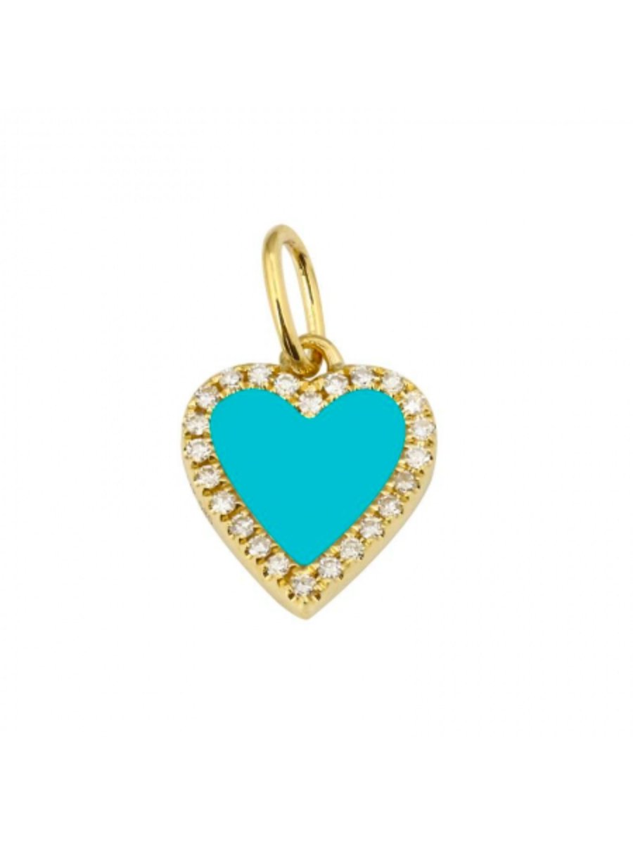 Scarlett Turquoise Charm 14K - LeMel