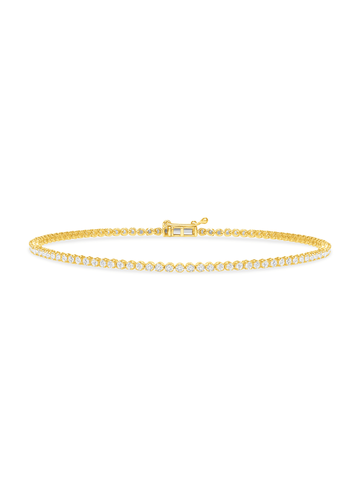 Simple Diamond Tennis Bracelet 14K - LeMel